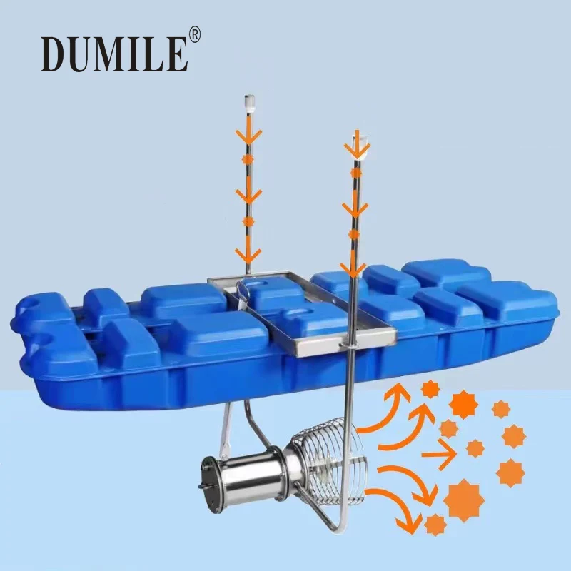 2.2kW New Efficient Durable Underwater Flow Pump Aerator Fish Farm Pond Aerator Jet Aerator 380V Energy Saving Oxygen Increasing