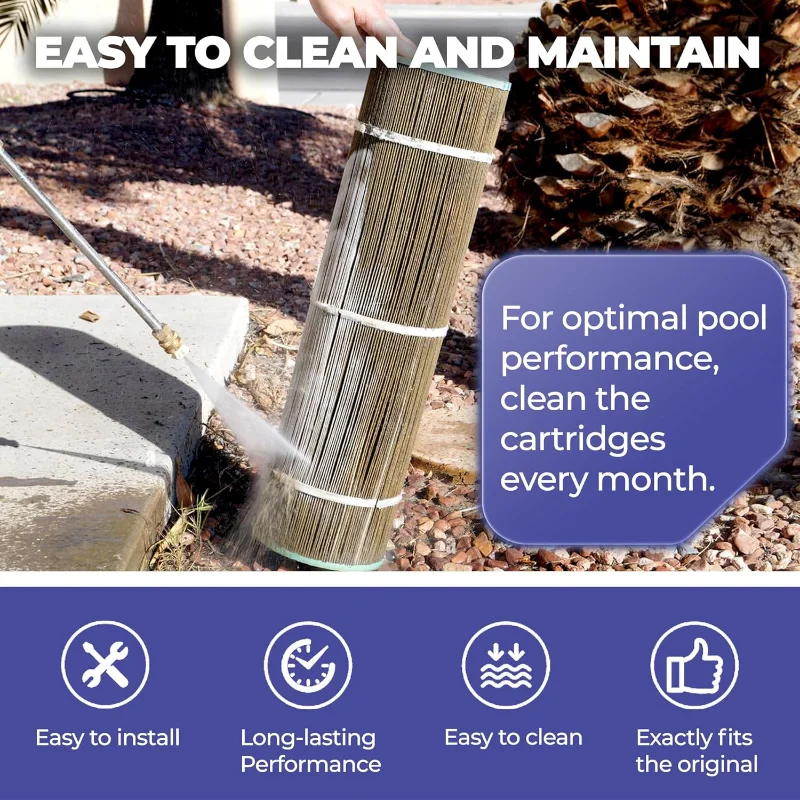FP-33145- プールフィルターカートリッジ交換用 Jandy CL580、CV580、A0104100、R0357900、PJAN145、Filbur FC-6415