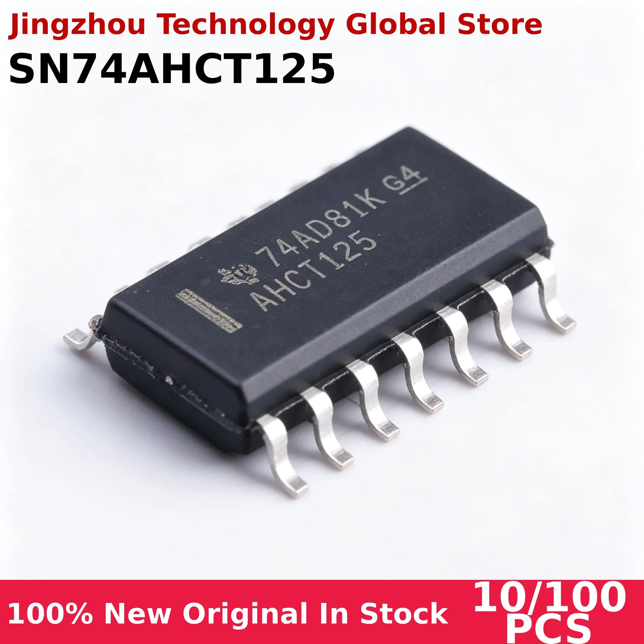 10/100PCS SN74AHCT125 SN74AHCT125DR 74AHCT125 74AHCT125D AHCT125 SOIC-14 Quad Bus Buffer Gate Chip IC 100% New Wholesale