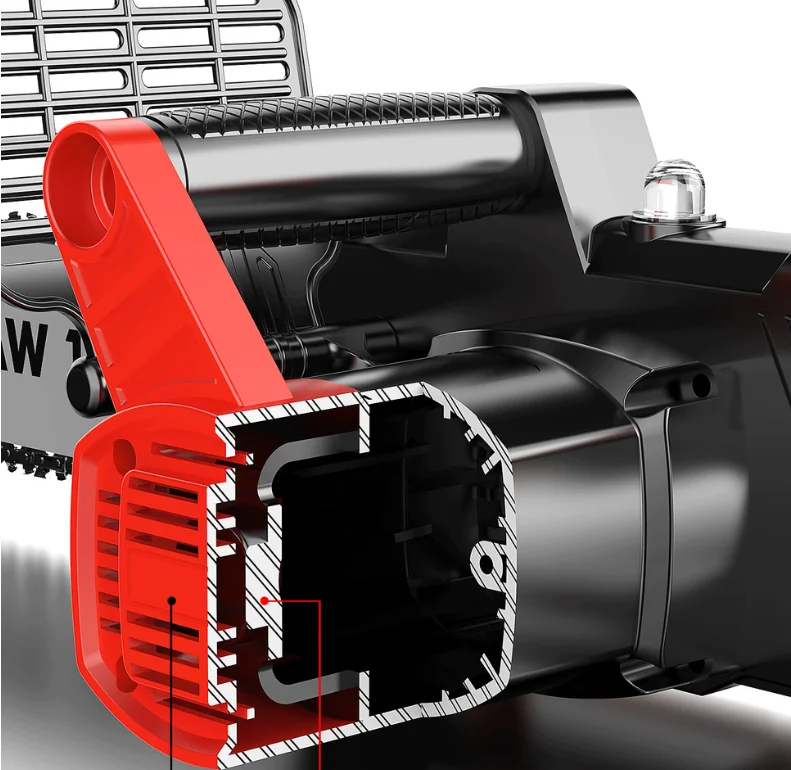 220V 전기 체인톱 가정용 목공 12인치 체인톱 1800W 강력한 절단 도구