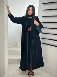 Eid Muslim Abaya for Women Modest Dresses Cardigan Robe Jalabiya Ramadan Morocco Dubai Open Abayas Kaftan Islam 2025 Vestidos