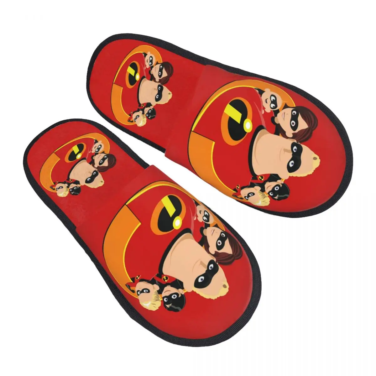 Custom The Incredibles Guest Slippers for Spa Women Elastigirl Bob Parr House Slipper