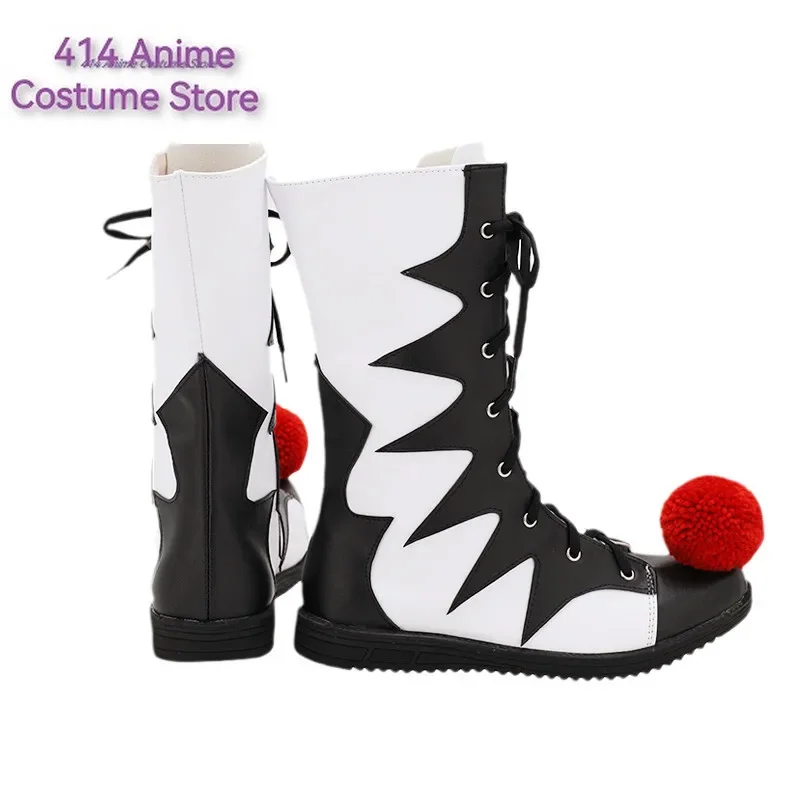 Black Cosplay Shoes  Boots Version Pennywise  Horrible Clown Stephen King Custom Halloween Accessorie Customized