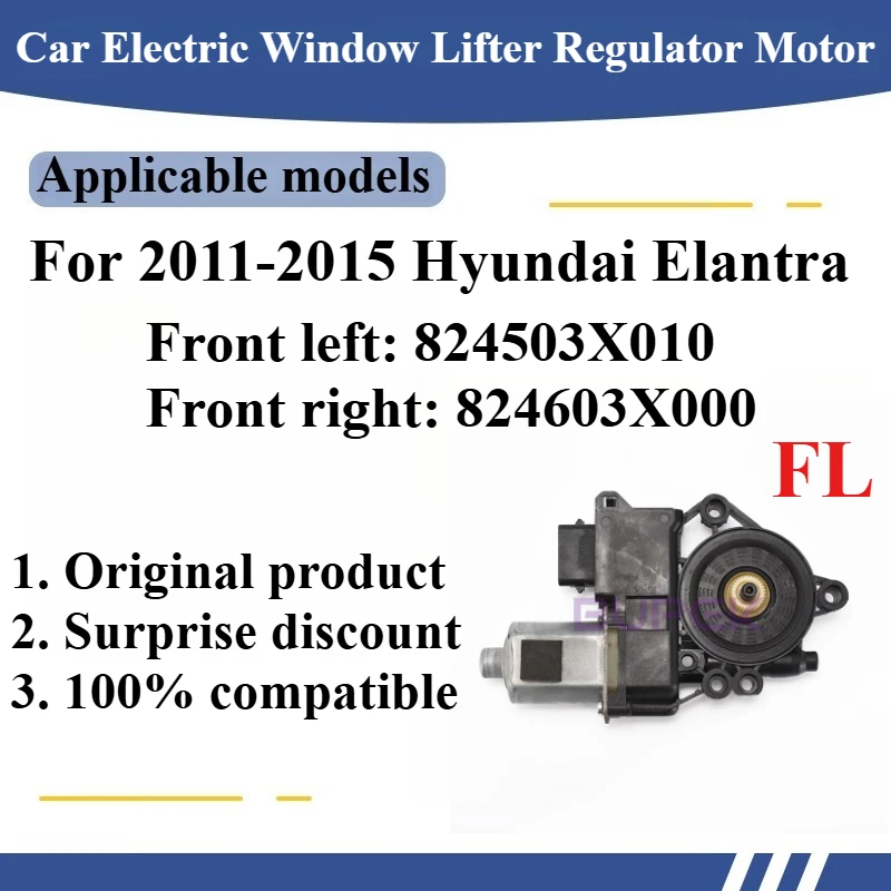 

For 2011-2015 Hyundai Elantra Car Electric Window Lifter Regulator Motor Original replacement parts 824503X010 824603X000