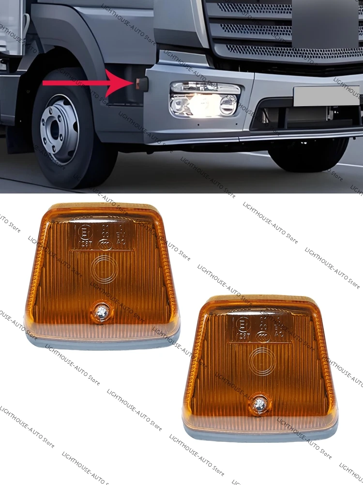 Para Mercedes Benz Atego camión indicador lateral lámpara Pedal luz lateral señal de giro 9738200421 9738200321