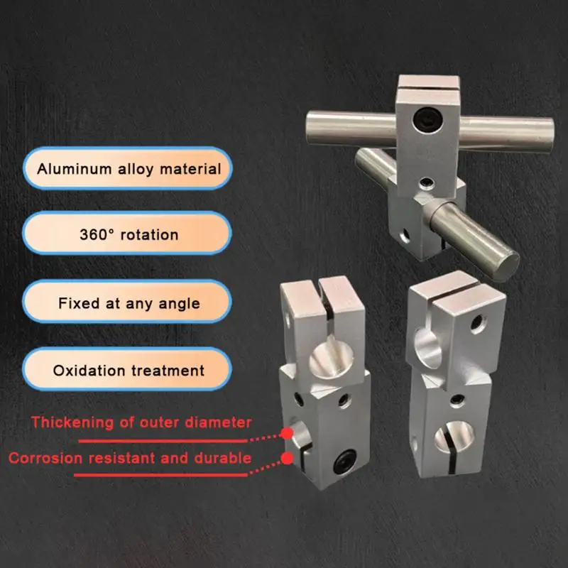 Optical Axis Angle Fixed Cross Fixed Clamp Universal Joint 360 Degree Rotation Adjustable Steel Pipe Connector