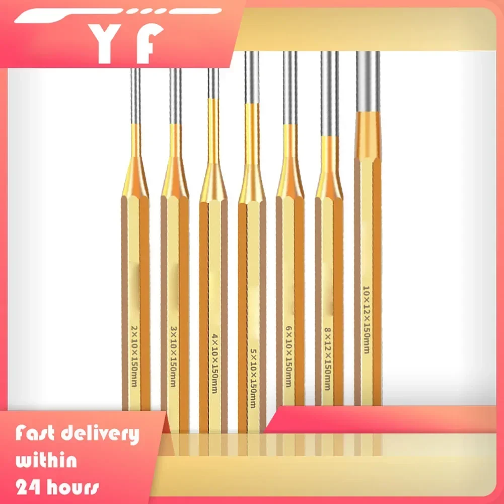 

7PCS 2-10mm Roll Pin PunchTool Remover Heavy Duty Chisel Cone Punch Watch Repair Accessories Woodworking Tools
