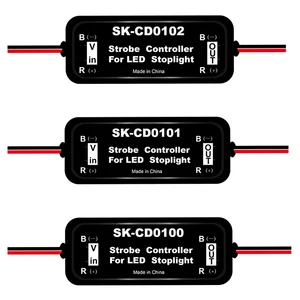 GS-100A Flash Strobe Controller, Flasher Module for Led Brake Stop Light Lamp, 9-30V, thick, youngest 7 Main Sales Wholesale Automotive Accessories - №3