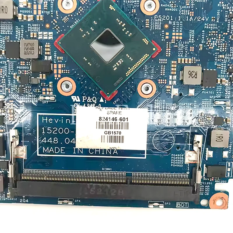 

15200-1 For HP X360 310 G2 Laptop Motherboard 824146-001 824146-501 824146-601 448.04A37.0011 With SR29E N3700 CPU 100%Tested OK