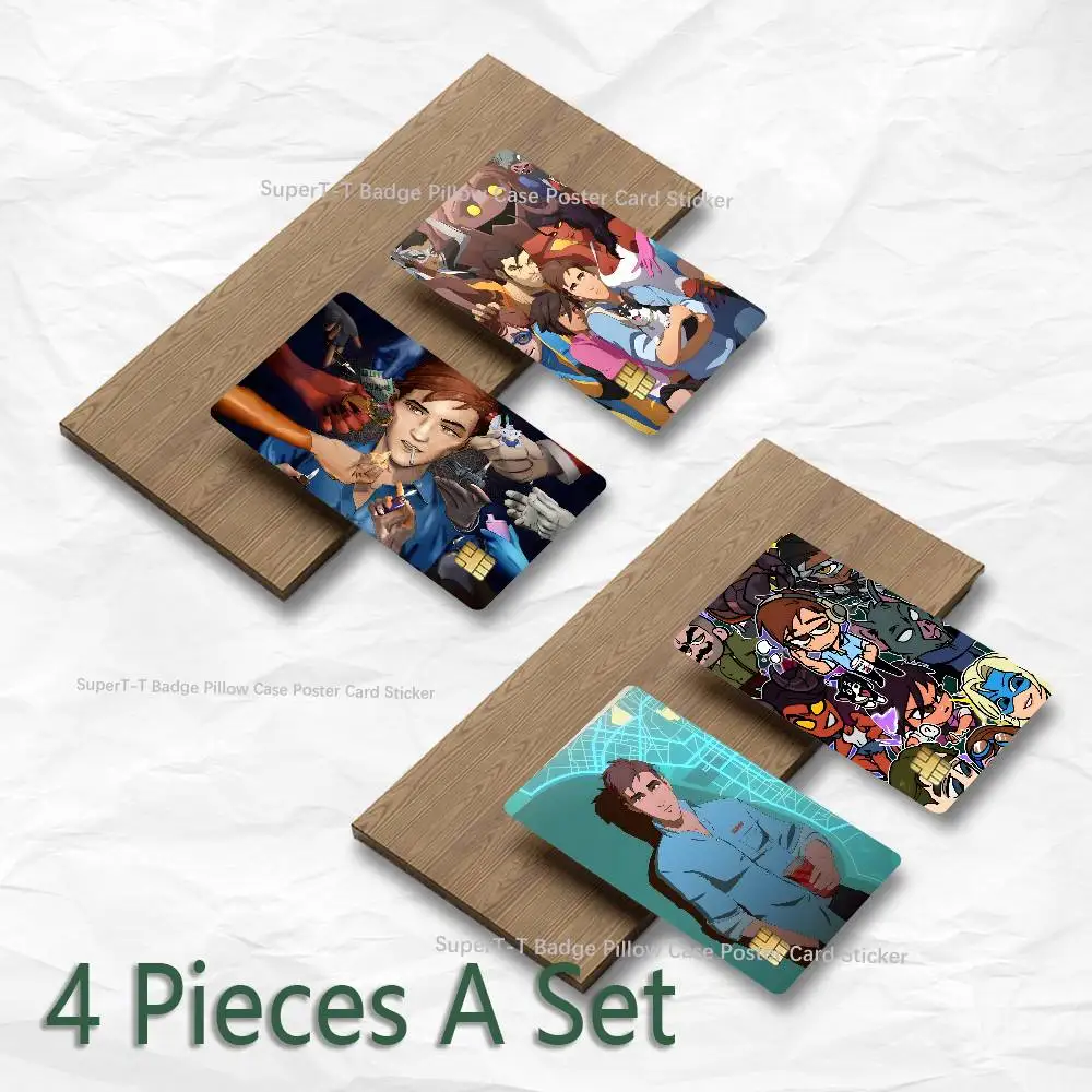 D-Dispatch Robert Game Credit Debit Card Sticker Bus Pass Diy Waterproof Small Chip Film Sticker Decoration