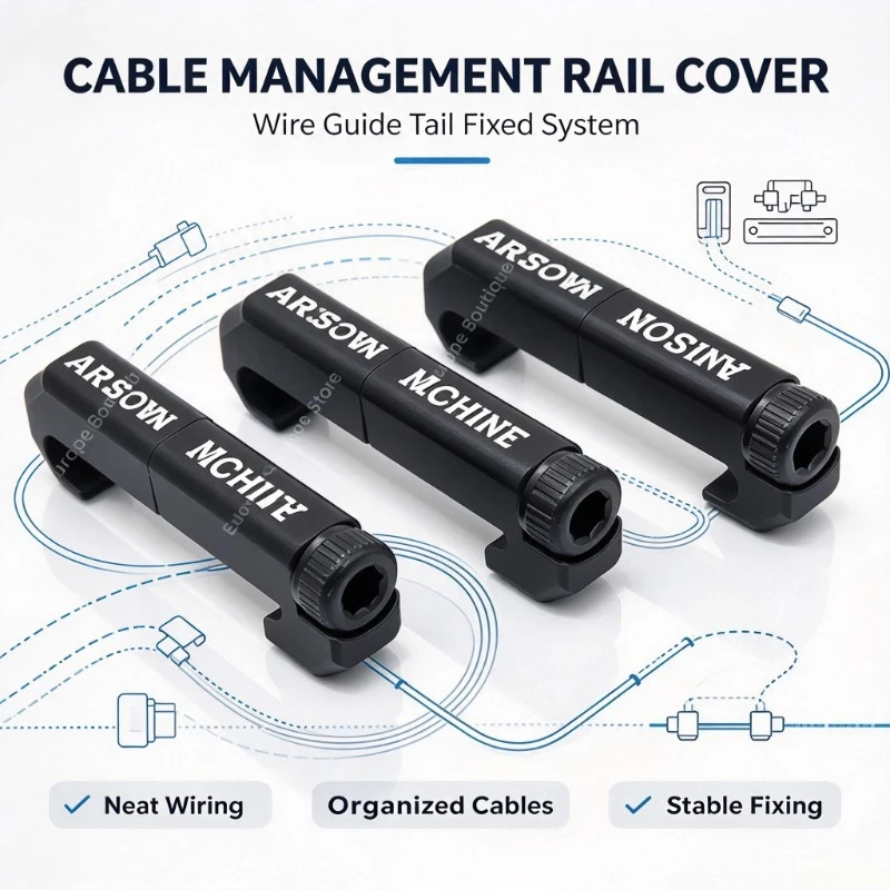 Picatinny Rail Handguard Cable Management Cover 3/6/9PCS Set Neat Wiring Outdoor Model Game Fittings