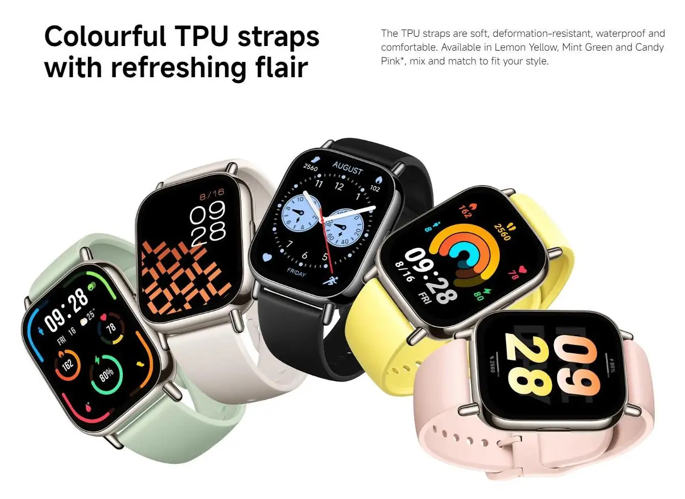 Xiaomi Redmi Watch 5 Lite Smartwatch, 1,96 Zoll AMOLED-Display, ganztägige Blutsauerstoff- und Herzfrequenzüberwachung, Bluetooth-Telefonanrufe Smartwatch – Detail 5