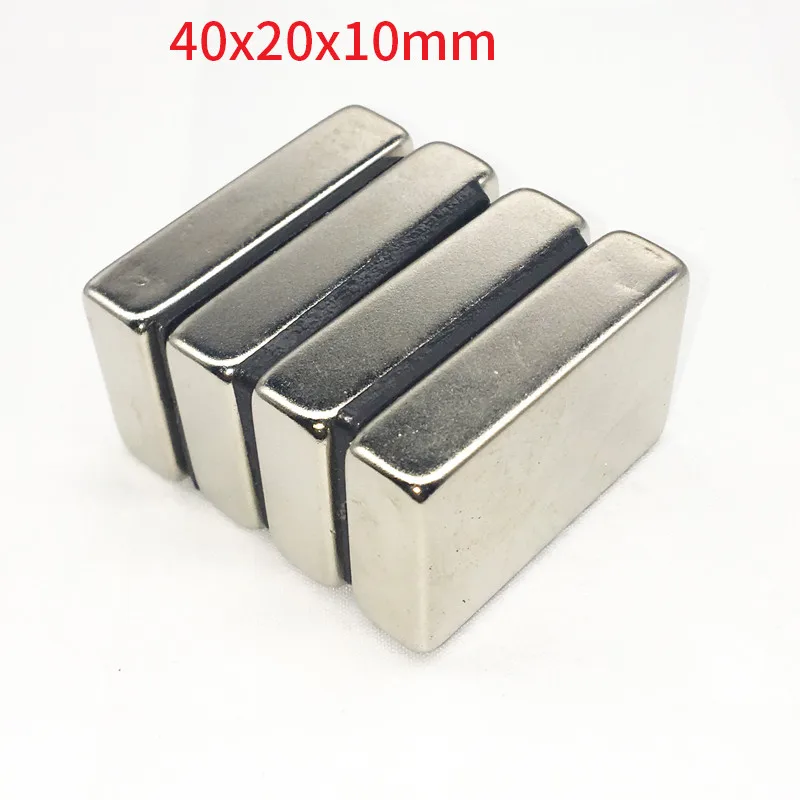 Strong  Neodymium Magnet F40*20*10mm Powerful Magnets Rare Earth Block Neodymium Magnets Industrial Magnetic