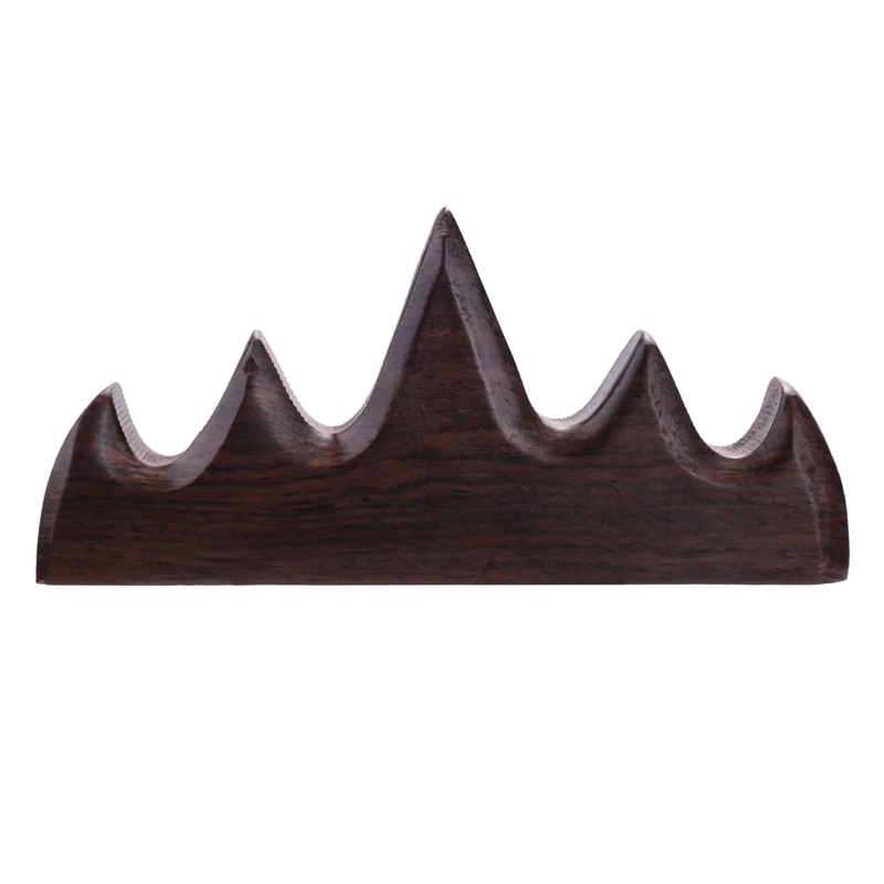 Calligraphy Brush Holder Chinese Brush Holder Brush Rest Wood Five-Finger Mountain Shape Suitable For Beginners Practice