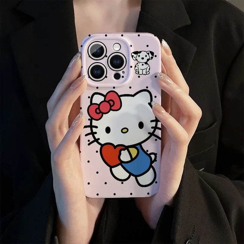 Cute Pink Hellokitty Phone Case For Huawei P20 P30 P40 Lite Mate 20 Nova 4 7 7i 9 10 SE Pro 5G Glossy HD Hard PC Cover