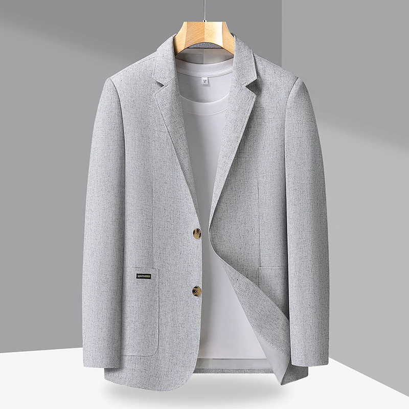Blazer Men's Fashion Outdoor Travel Wedding Stylish Multi-purpose Casual Slim-Fitting Lightweight Cool and Breathable Blazer