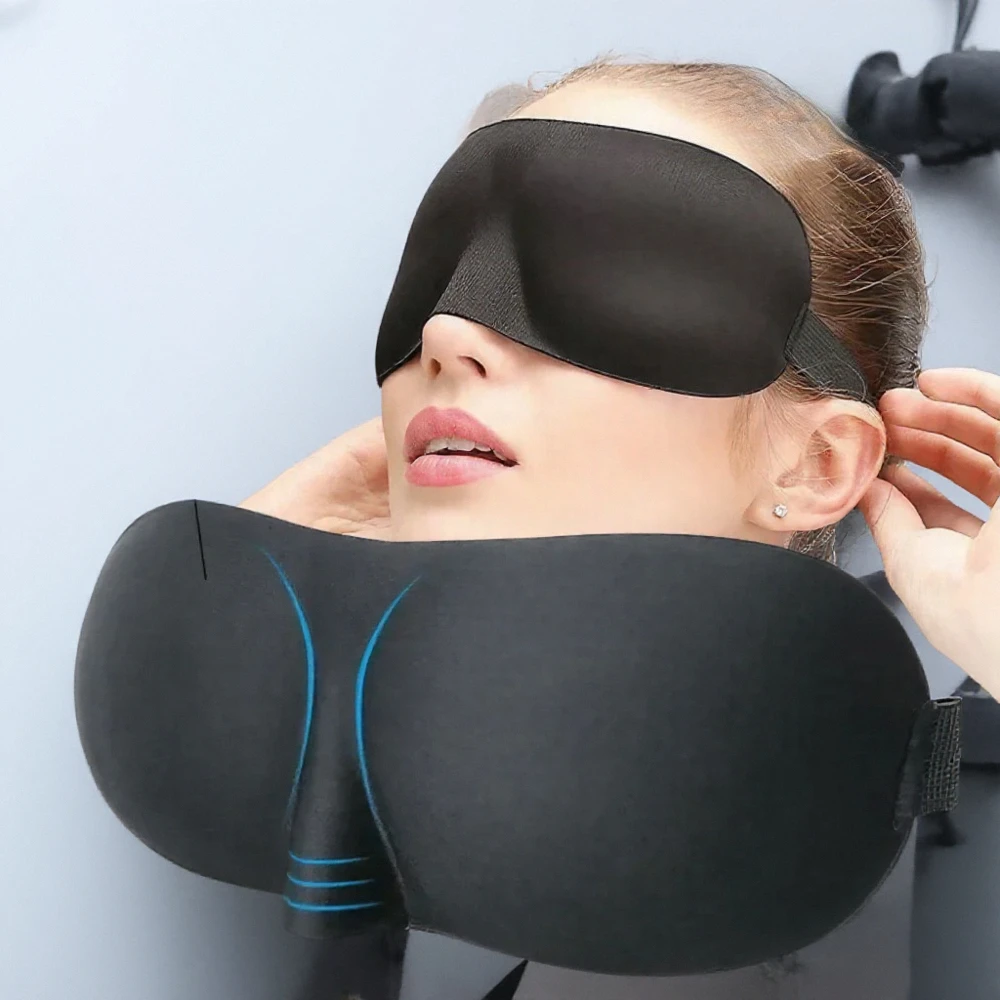 

JJYY 3D Breathable Sleep Eye Mask Travel Rest Aid Soft Padded Sleep Mask Suitable for Meditation Yoga