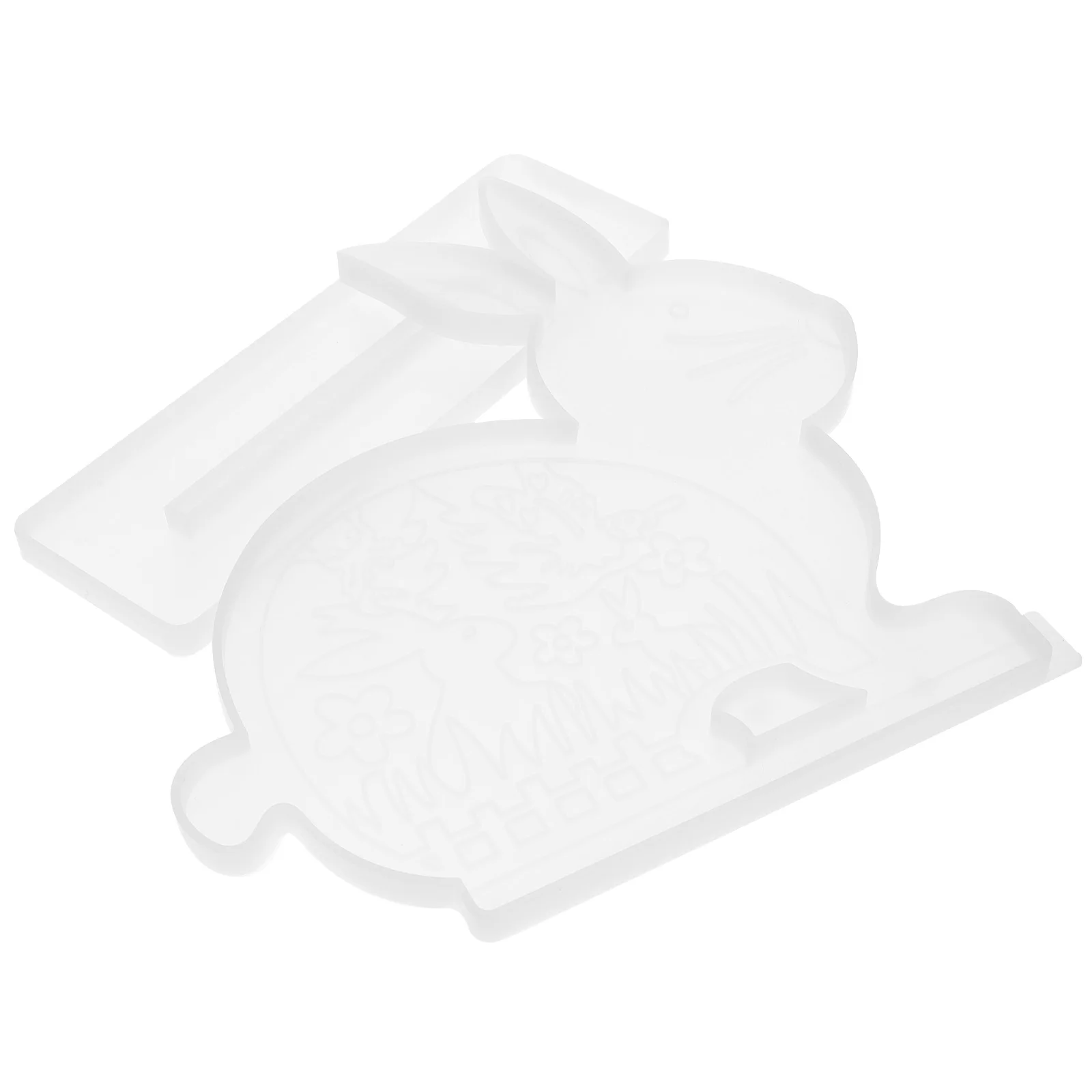 

1 Set Crystal Epoxy Bunny Large Silicone Resin Mold Easter Decoration Tool Desktop Ornament Mold For Diy Crafts Resin Projects