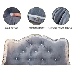 Tatami Reading Pillow Headboard 120CM Long Pillows Bed Sleeping Neck Body Pillow Bedside Cushion Large Backrest Support Bolster