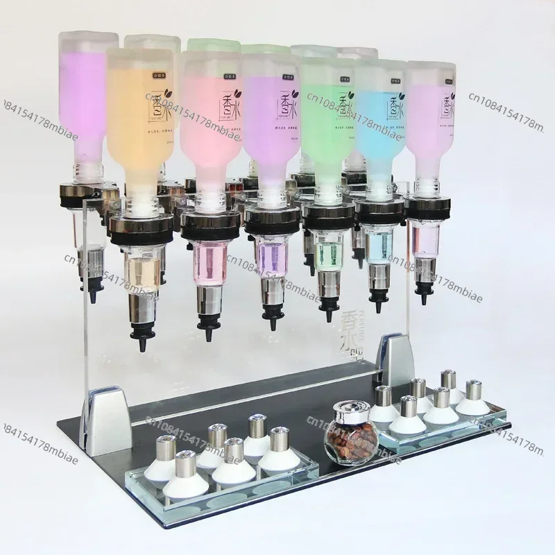 Manual 12 Bottles Perfume Dispenser Bottle Filling Machine Perfume Vending Machine for Perfume Bar