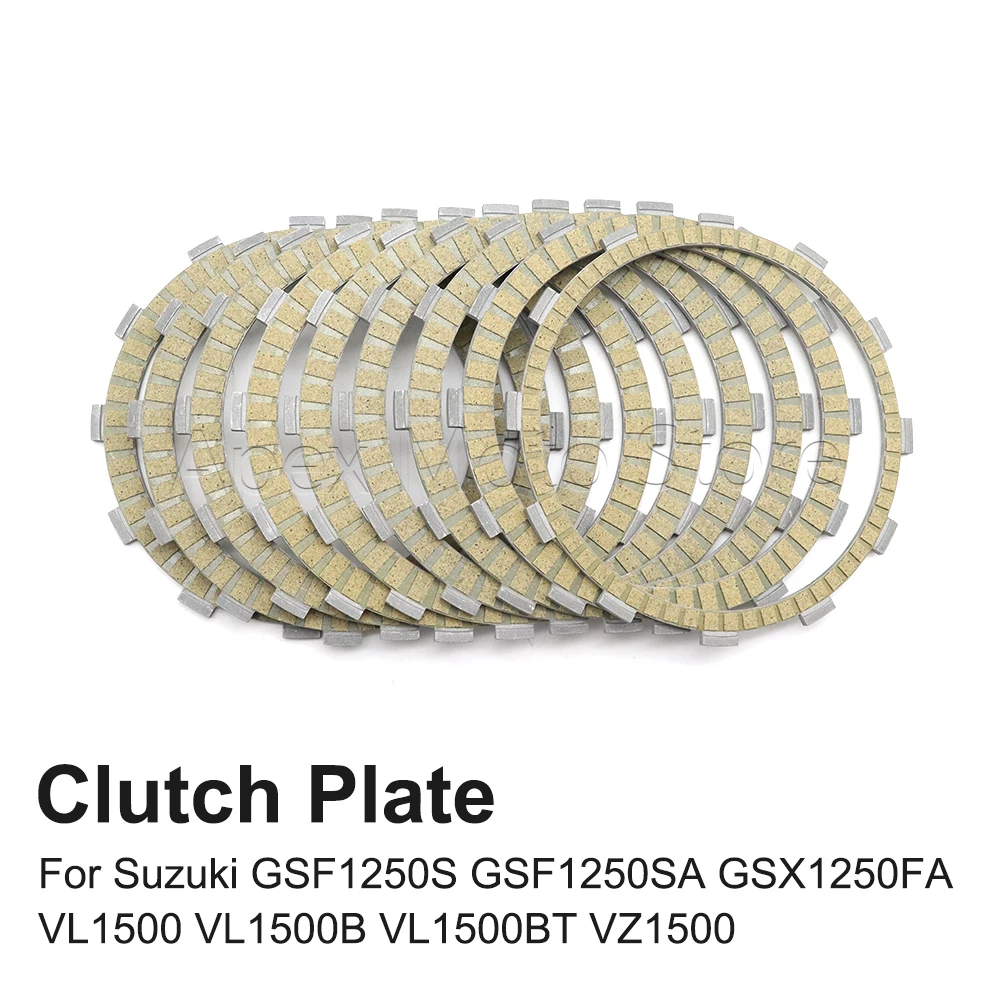 Motorcycle Accessories Clutch Plate Friction Disc Kit For Suzuki GSF1250S GSF1250SA GSX1250FA VL1500 VL1500B VL1500BT VZ1500