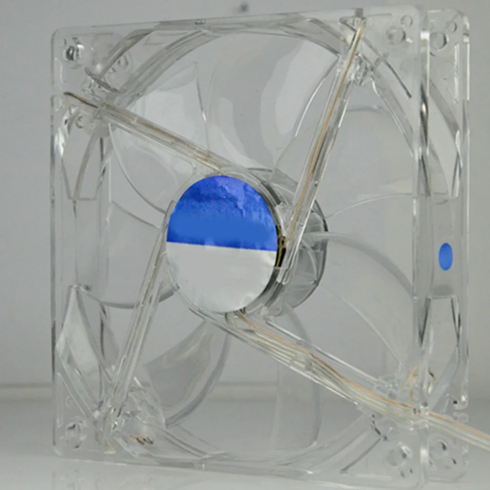 4 pièces 80mm coloré LED ventilateur de refroidissement d'ordinateur 12V grand refroidisseur de processeur radiateur silencieux ventilateur de refroidissement d'ordinateur