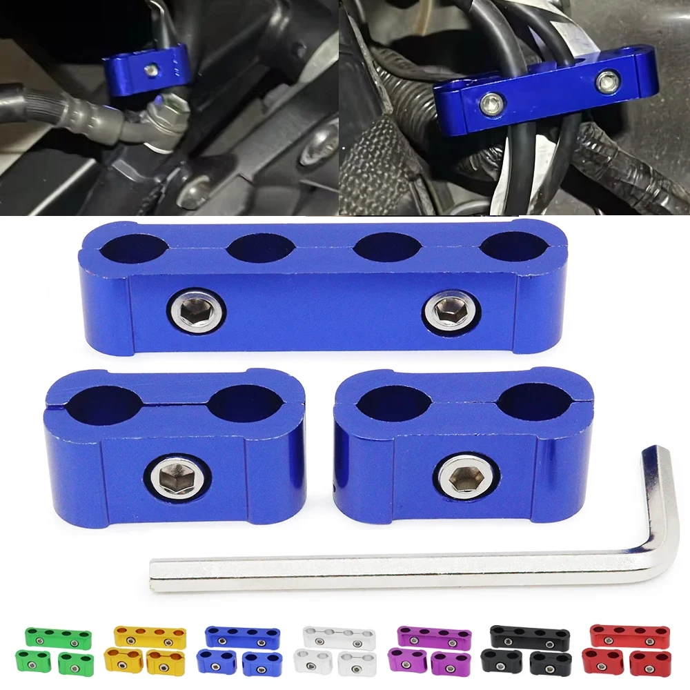 

3pcs Car Spark Plug Electrical Wire Clamp Kit For 8mm 9mm 10mm Purple Black Red Golden Silver Blue Green
