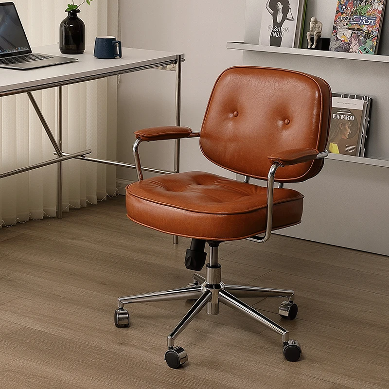 

Luxury Visitor Office Chair Armrest Vintage Home Study Oversized Office Chair Ergonomic Designer Silla De Escritorio Furniture