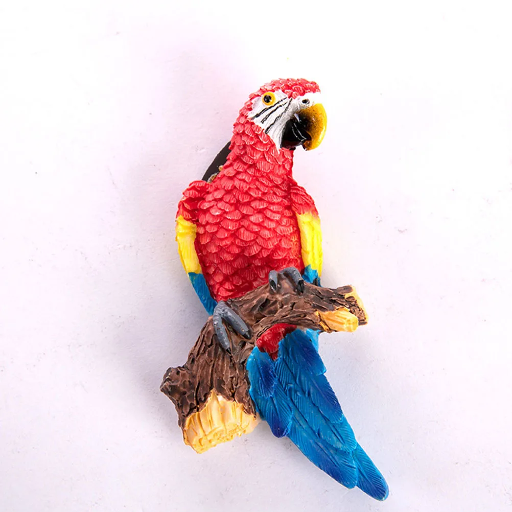 

5pcs Refrigerator Magnets Parrot Pattern Cartoon Fridge Sticker Decorative Magnetic Accessories For Kitchen Home Office Glass