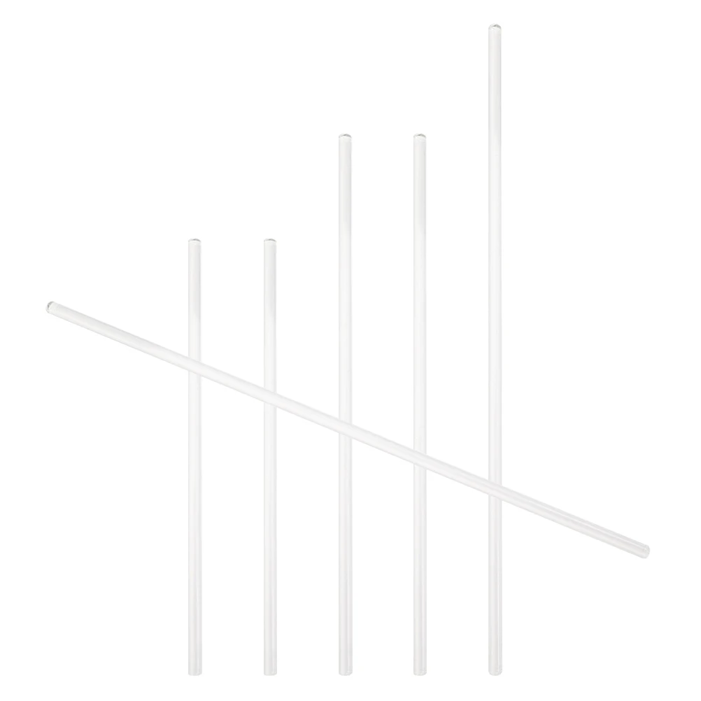 

6 Pcs Stir Stick Laboratory Stirring Rod Glass Stirrer Sticks Stirrers Handmade Mixing