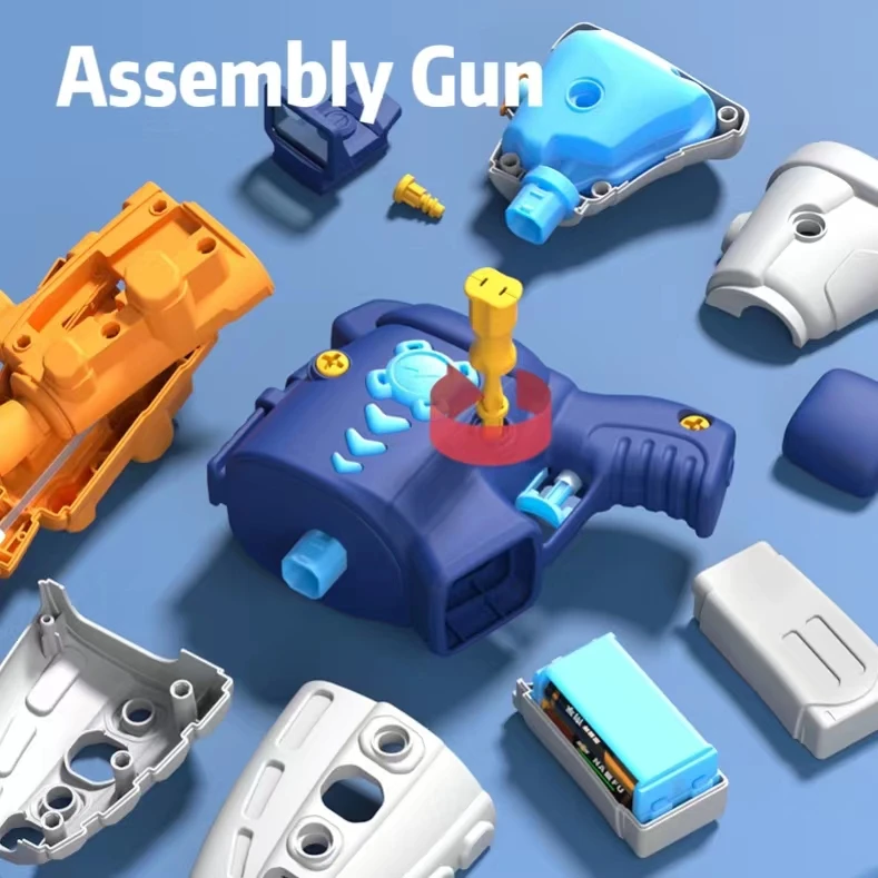 Creative AssembledGuns Electric Squirt Acousto-optic Water Soft Bullet Guns Outdoor Water Fighting Summer Swimming Pool Toy