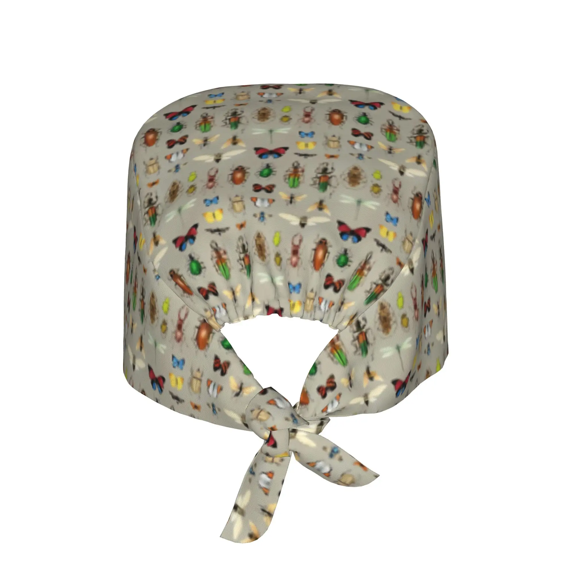 The Usual Suspects Insects On Grey  WorkCap Work Working Cap Adgusted Fashion Printed Multi-Scenario