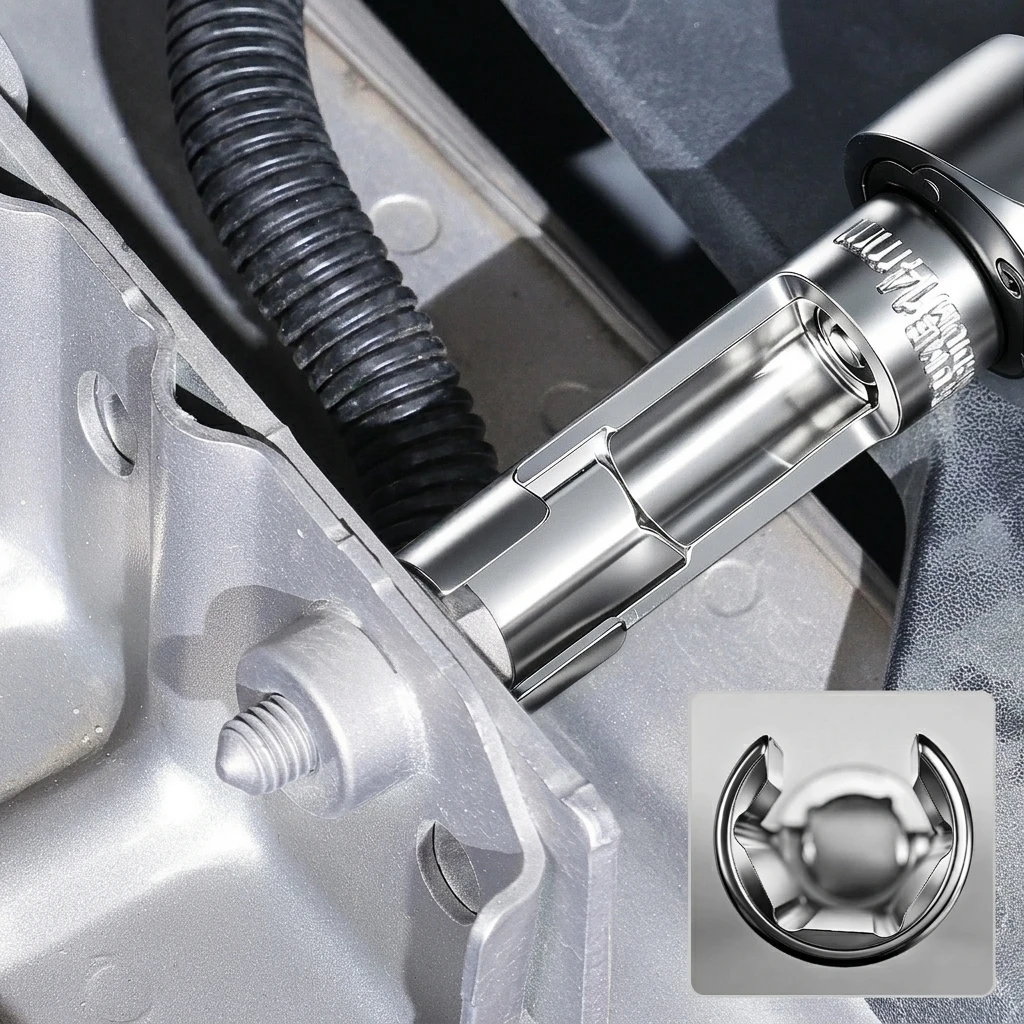 10-22mm Offener Steckschlüsselsatz, Werkzeug zum Entfernen von Kraftstoffeinspritzrohr-Flanschmuttern, Sechskant-Set für Auto- und Motorradreparaturen – Detail 7