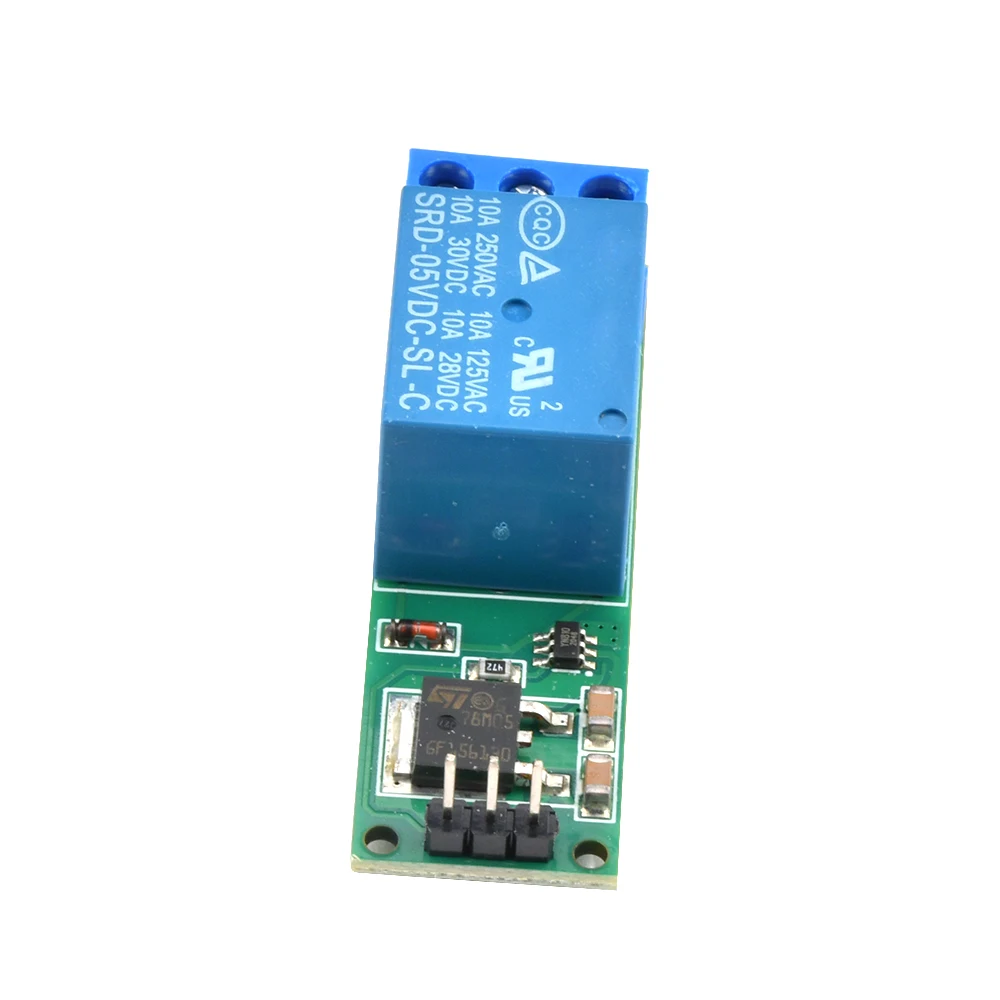 DC 6V 9V 12V 24V Flip-Flop Latch Relay Module 1 Channel Bistable Self-locking Switch Low Pulse Trigger Board for Arduino