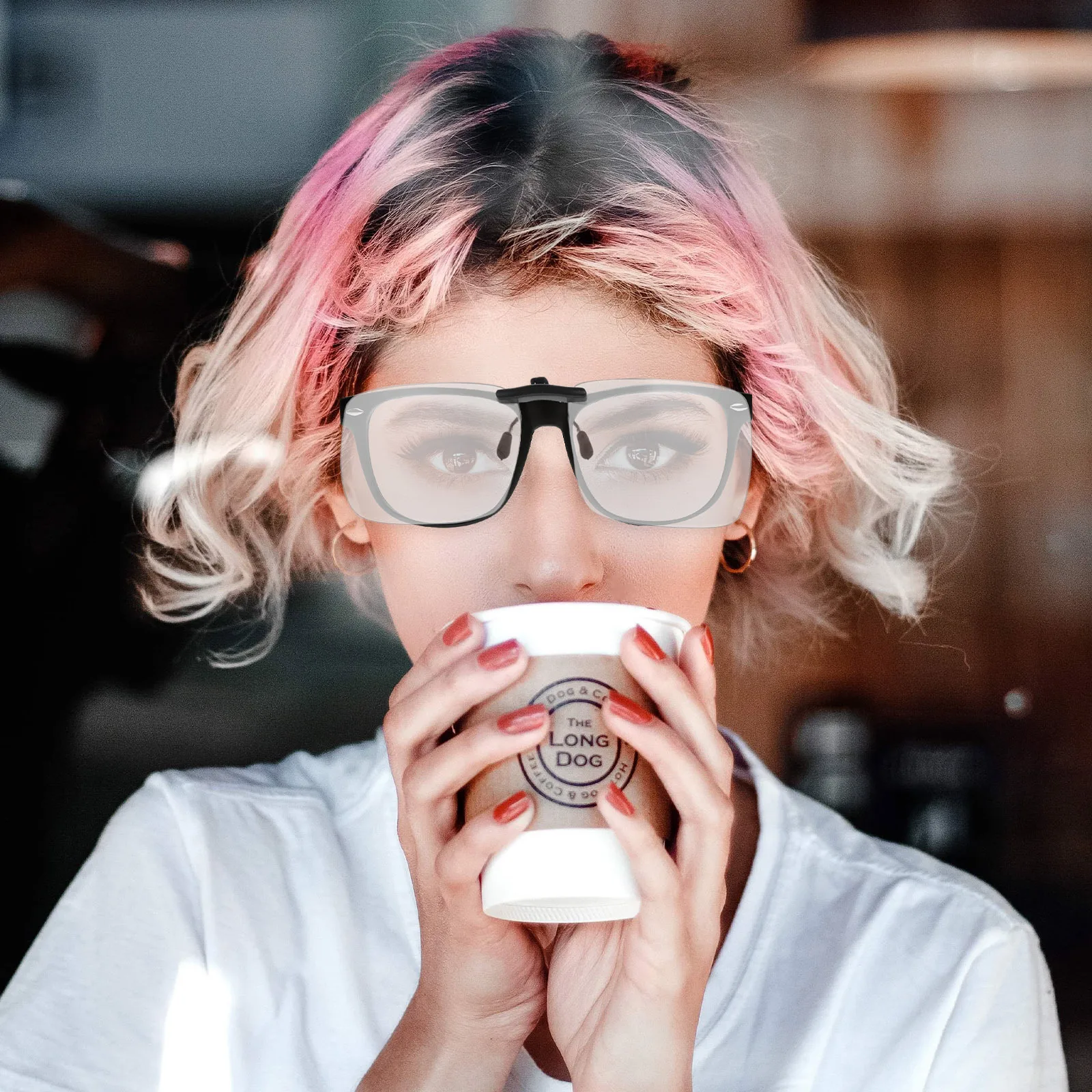 

1Pcs Blue Light Blocking Clip-on Glasses Unisex Eyewear Clip Eye Protector Anti-Uv Sunglass Accessories Eye Protector