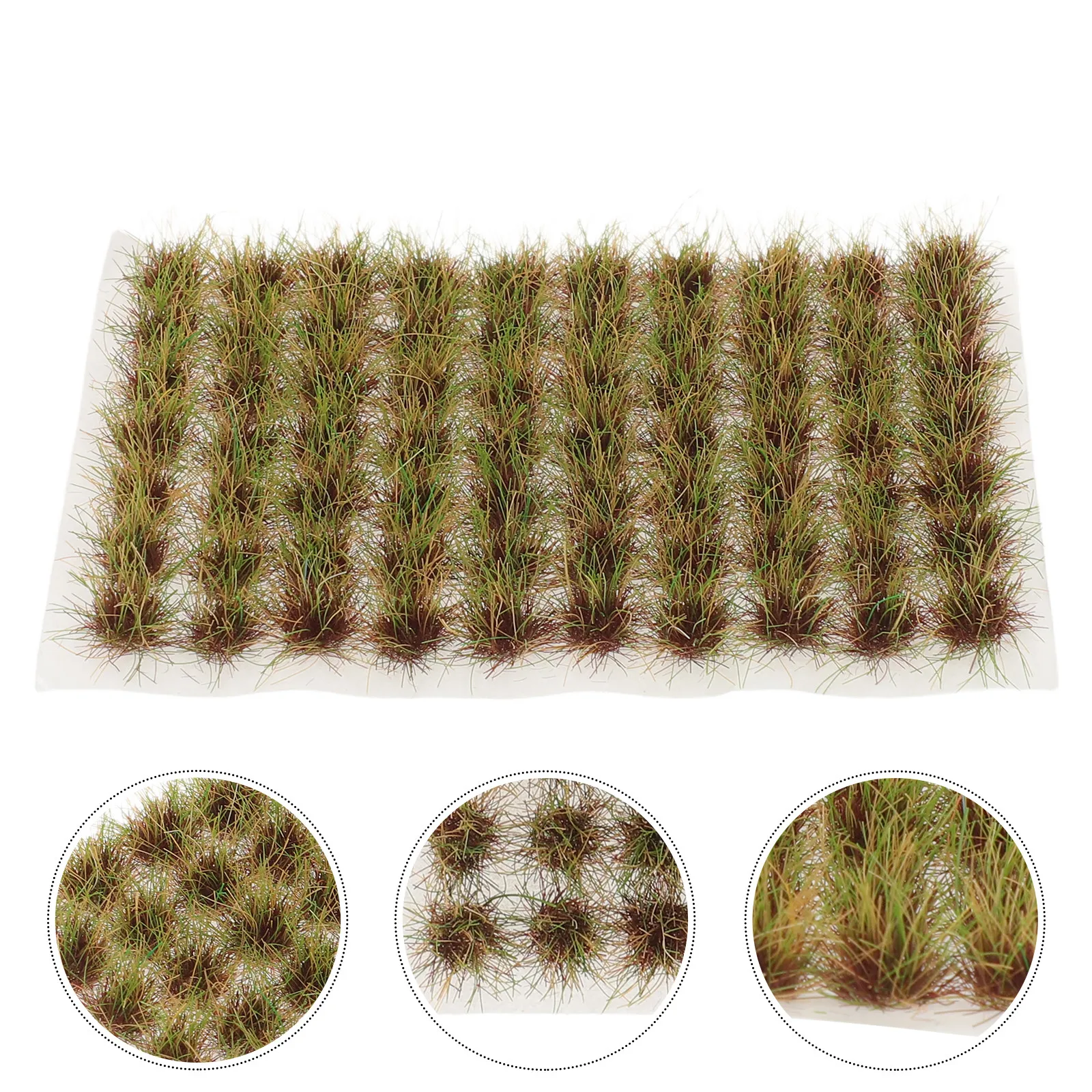 

70Pcs Vivid Miniature Grass Tufts Static Grass for Diorama Scenery Railroad Landscape Fairy Garden Micro Terrain Decor