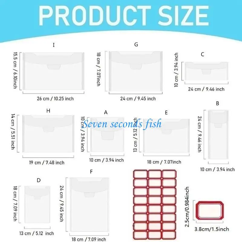 L74B 50 PCS Die Cut Cut Storage Bag Stamp و Die Storage Pockets Craft Die Storage Acket