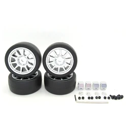 For WPL D12 1/10 RC Car Spare Parts Modified Drift Tires Upgrade Tyre Wheel Accessories