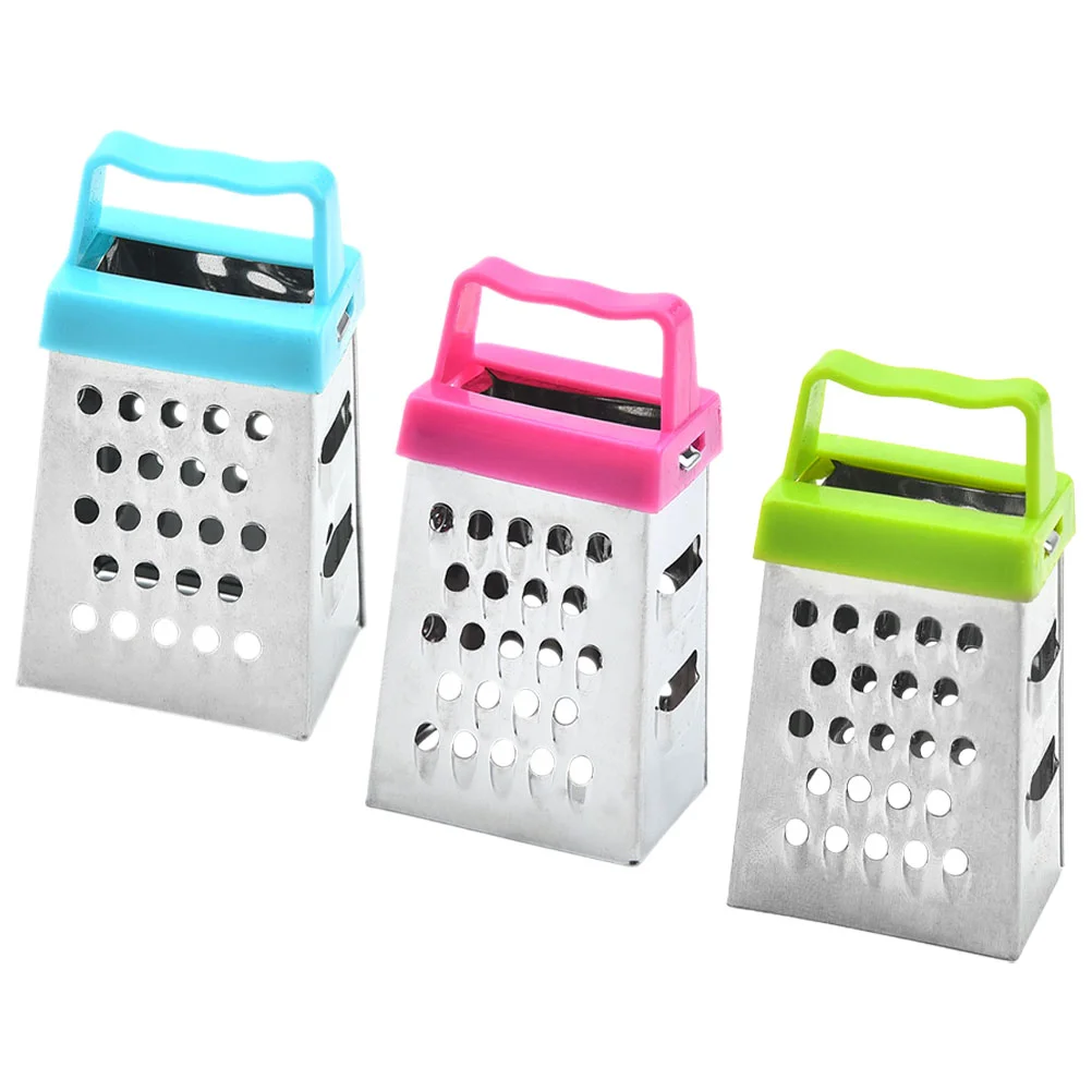 

3 Pcs Cheese Graters Mini Multipurpose Multi-use Vegetable Slicer Small Kitchen Supply Multifunction Garlic