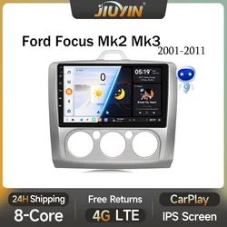 Jiuyin-フォードフォーカス2, 3,mk2,mk3,2004-2011,android 13,9インチ用のGPSナビゲーション付きカーマルチメディアプレーヤー