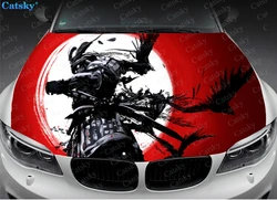 samurai japan car hood decal vinyl sticker graphic wrap decal graphic hood decal suitable for most vehicle customization