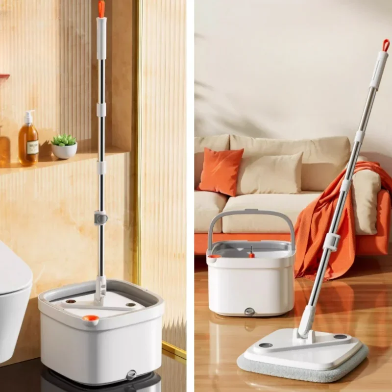 New Mop for Home Use One Drag Clean Hand-Free Washing Lazy Flat Mop Automatic Rotation Magic Clean Mop 밀대 Trapeador Girarorio