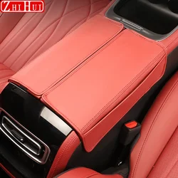 For Chery EXEED RX 2023 2024 Car Styling Armrest Anti-dirty Pad Cover Sticker PU Leather Cover Modificated Auto Accessories