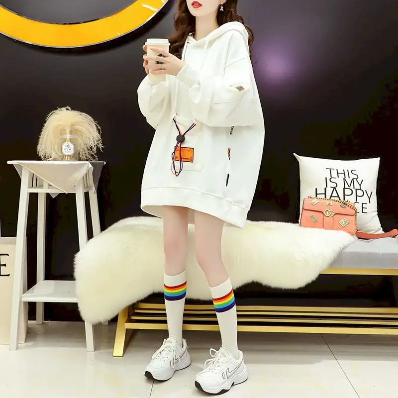 Oversized Hoodies Women Autumn Winter Trendy Hooded Coats Fashion Design Y2k Hoodie Casual Plush Korean Style Loose Jacket Woman