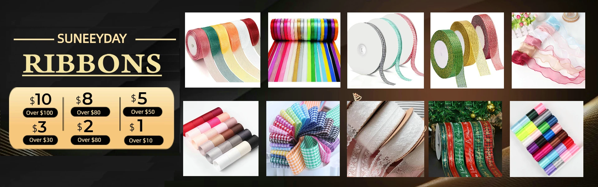 10 Yards solides Ripsband zum Basteln, Hochzeit, Blumen, Nähzubehör, Bastelband für Geschenkverpackungen, DIY-Haar-Accessoires – Detail 1