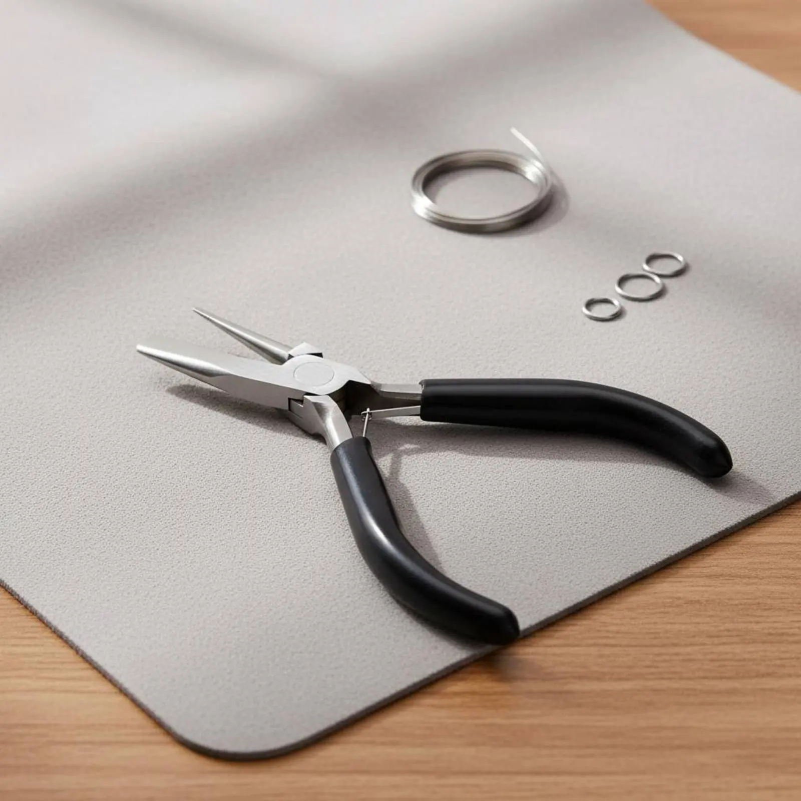 Half Round Concave Jaw Pliers Miniature Size Concave Round Nose Pliers Mini Jewelry Making Tool Sleek Grips Craft Supply