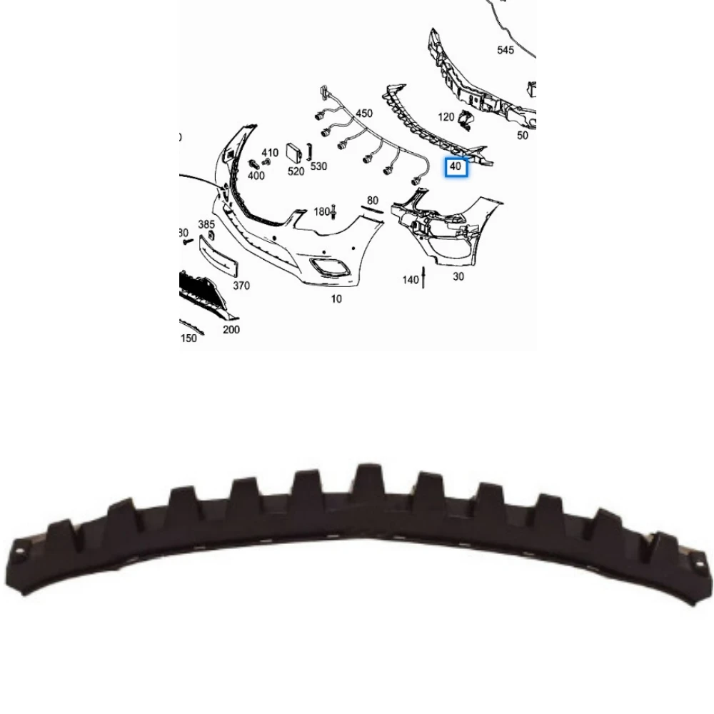 

Нижний фитинг переднего бампера A2078851665 для Mercedes Benz E-Class W207 2014-2017 C207 E220 E250 AMG