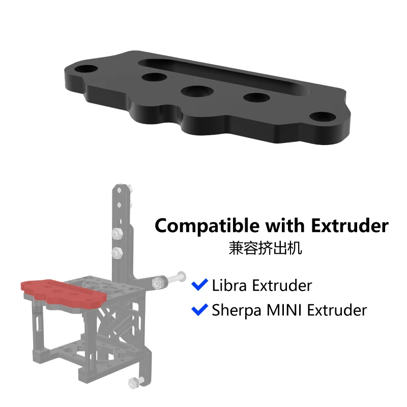 Mellow CNC Alluminio RatRig e Hevort Staffa della testina di stampa per Goliath Crazy Dragon Hotend VZ Estrusore Sherpa Mini stampante 3D