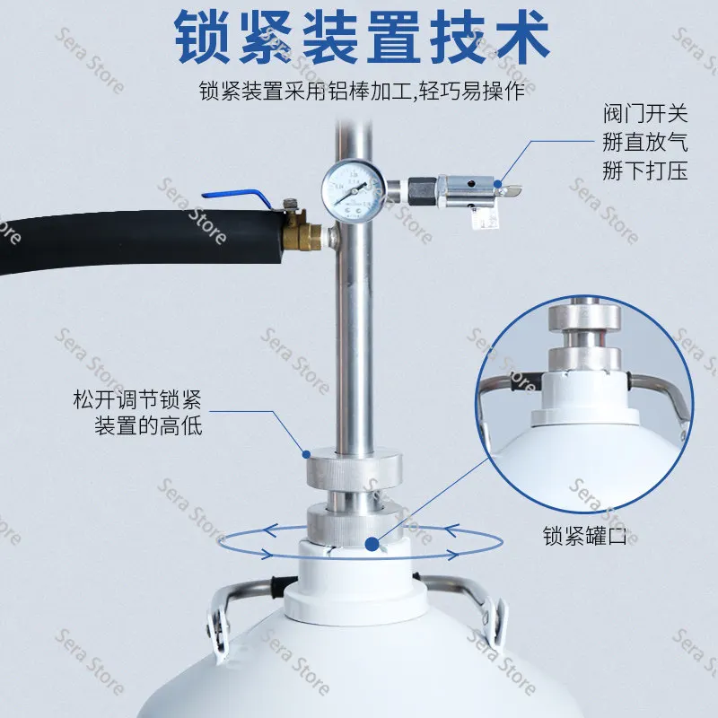 Liquid Nitrogen Pump Foot-operated Liquid Nitrogen Pump Chemical LN2 Transfer Cryo Pump For Liquid Nitrogen