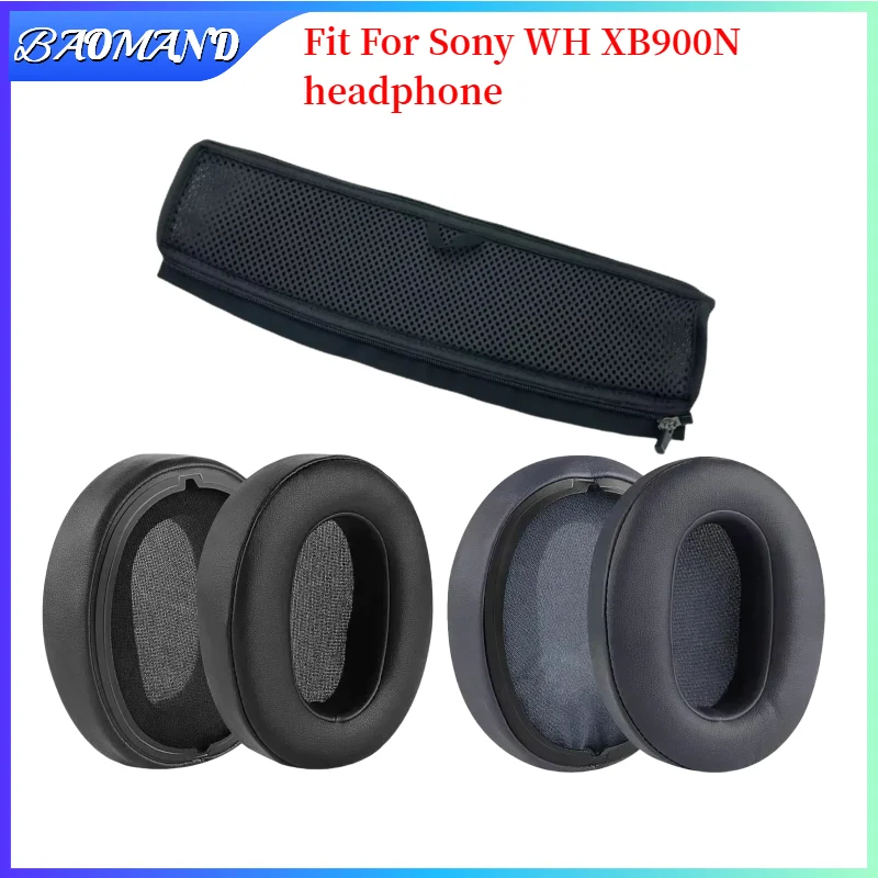 

BAOMAND For Sony WH XB900N Earmuffs Ultra-soft Sponge Cushion Cover Repair Parts Headphone Replacement Earpads
